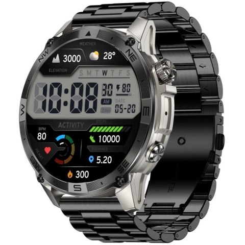 Smartwatch Gravity Grafitowy Pasek + Bransoleta GT46-3 Gravity