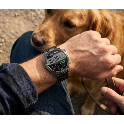 Smartwatch Gravity Grafitowy Pasek + Bransoleta GT46-3 Gravity