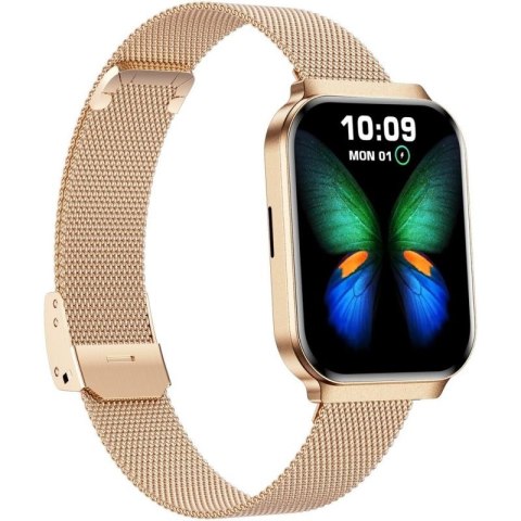 Smartwatch Gravity Różowe Złoto Pasek + Bransoleta GT44-1 Gravity