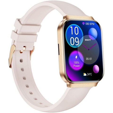 Smartwatch Gravity Różowe Złoto Pasek + Bransoleta GT44-2 Gravity