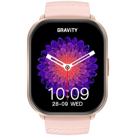 Smartwatch Gravity Różowy Pasek + Bransoleta GT43-1 Gravity