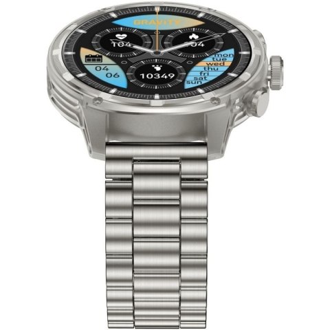 Smartwatch Gravity Srebrny Pasek + Bransoleta GT41-3 Gravity