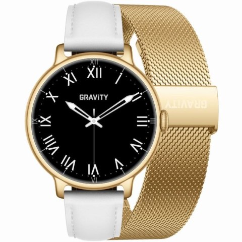 Smartwatch Gravity Złoty Bransoleta + Pasek GT33-2 Gravity