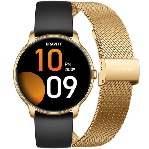 Smartwatch Gravity Złoty Pasek + Bransoleta GT31-2 Gravity