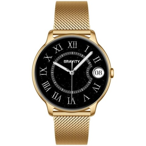 Smartwatch Gravity Złoty Pasek + Bransoleta GT31-2 Gravity