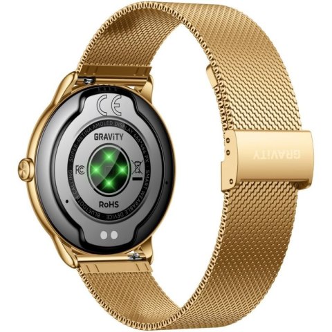 Smartwatch Gravity Złoty Pasek + Bransoleta GT31-2 Gravity