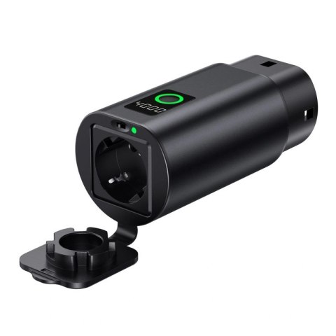 Adapter V2L Type 2 - Schuko 3500W z wyświetlaczem mocy i etui - czarn Hurtel