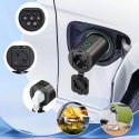 Adapter V2L Type 2 - Schuko 3500W z wyświetlaczem mocy i etui - czarn Hurtel