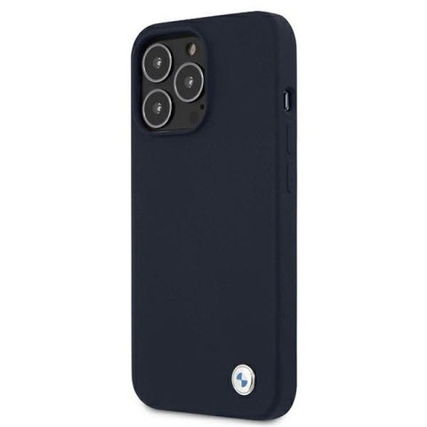 Etui BMW Silicone Signature na iPhone 13 / 13 Pro - granatowe BMW