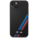 Etui BMW Silicone Slanted Sttripes na iPhone 14 Plus / 15 Plus - czarne BMW