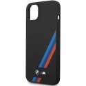 Etui BMW Silicone Slanted Sttripes na iPhone 14 Plus / 15 Plus - czarne BMW