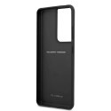 Etui Ferrari Off Track Leather Nylon Stripe na Samsung Galaxy S21 Ultra - czarne Ferrari