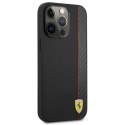 Etui Ferrari On Track Carbon Stripe na iPhone 13 / 13 Pro - czarne Ferrari
