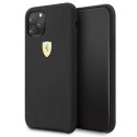 Etui Ferrari Silicone na iPhone 11 Pro Max - czarne Ferrari