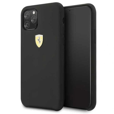 Etui Ferrari Silicone na iPhone 11 Pro Max - czarne Ferrari