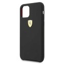 Etui Ferrari Silicone na iPhone 11 Pro Max - czarne Ferrari