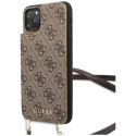 Etui Guess 4G Crossbody na iPhone 11 Pro Max - brązowe Guess