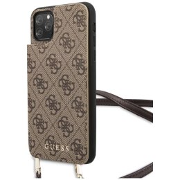 Etui Guess 4G Crossbody na iPhone 11 Pro Max - brązowe Guess