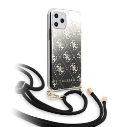 Etui Guess 4G Gradient na iPhone 11 Pro Max - czarne Guess
