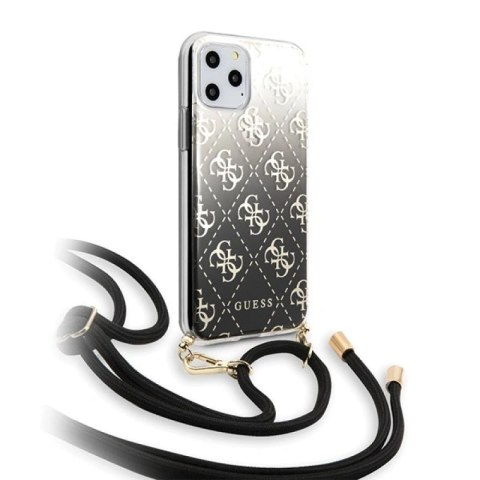 Etui Guess 4G Gradient na iPhone 11 Pro Max - czarne Guess