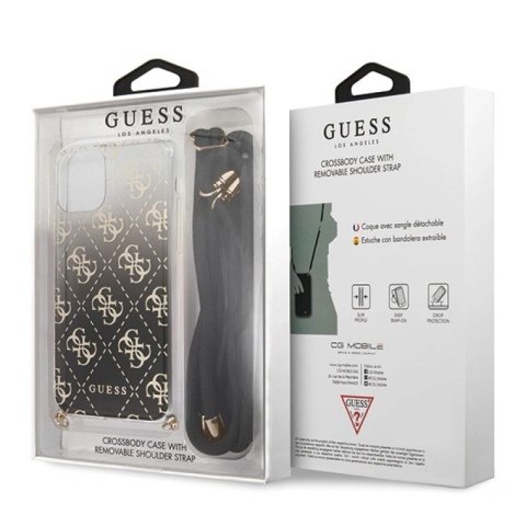 Etui Guess 4G Gradient na iPhone 11 Pro Max - czarne Guess
