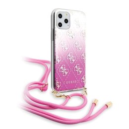 Etui Guess 4G Gradient na iPhone 11 Pro - różowe Guess