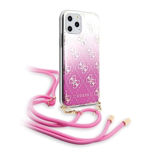Etui Guess 4G Gradient na iPhone 11 Pro - różowe Guess