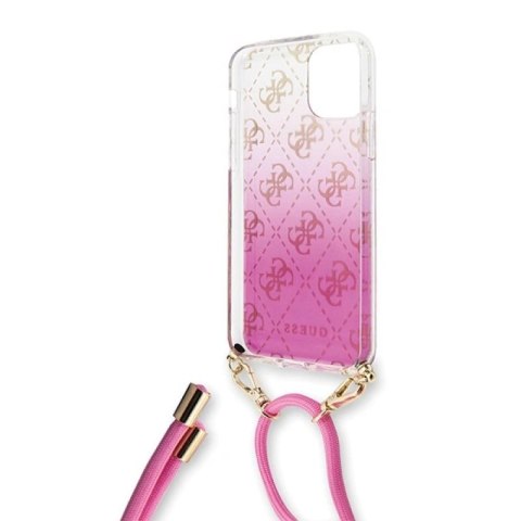 Etui Guess 4G Gradient na iPhone 11 Pro - różowe Guess