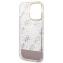 Etui Guess 4G Pattern Script na iPhone 14 Pro - różowe Guess
