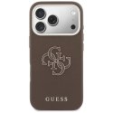 Etui Guess FW Resin Logo na iPhone 17 Pro - brązowe Guess