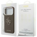 Etui Guess FW Resin Logo na iPhone 17 Pro - brązowe Guess