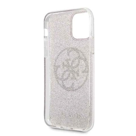 Etui Guess Glitter 4G Circle Hardcase na iPhone 11 Pro - różowe Guess