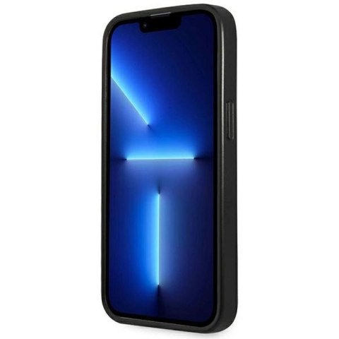 Etui Guess Saffiano Triangle Logo na iPhone 14 Pro Max - czarne Guess