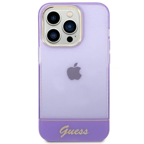 Etui Guess Translucent na iPhone 14 Pro Max - fioletowe Guess