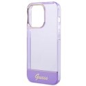 Etui Guess Translucent na iPhone 14 Pro Max - fioletowe Guess