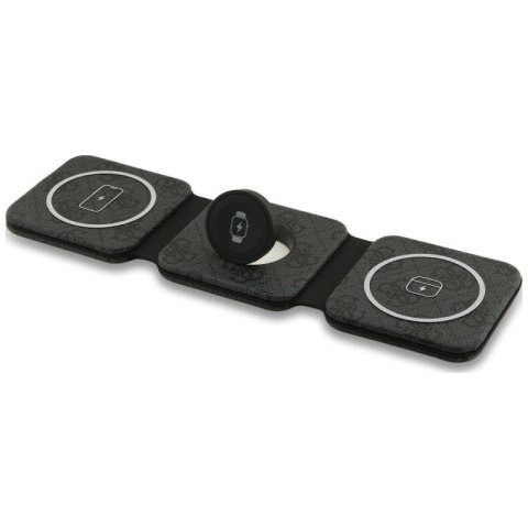 Ładowarka indukcyjna Guess 4G 3w1 15W MagSafe - czarna Guess