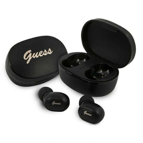 Słuchawki bezprzewodowe Guess Bluetooth GUTWST30BKTWS + stacja dokująca - czarne Guess