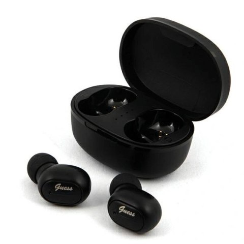 Słuchawki bezprzewodowe Guess Bluetooth GUTWST30BKTWS + stacja dokująca - czarne Guess