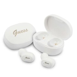Słuchawki bezprzewodowe Guess Bluetooth GUTWST30WHTWS + stacja dokująca - białe Guess
