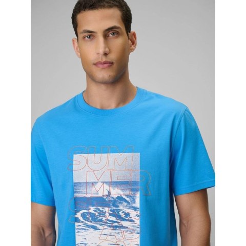 T-shirt regular z nadrukiem męski 4F 4F 4FWSS26TTSHM2783-33S 4f