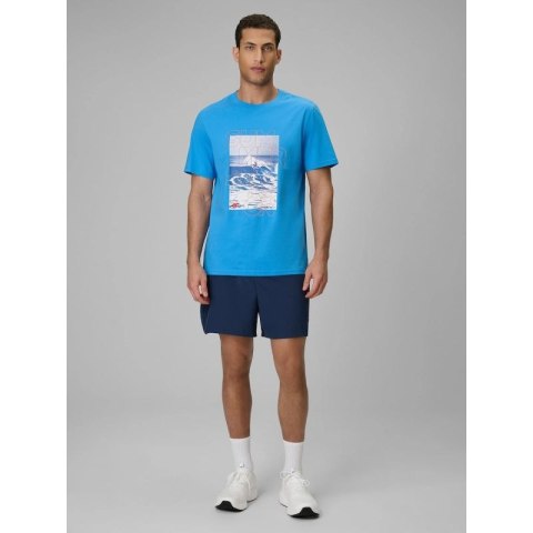 T-shirt regular z nadrukiem męski 4F 4F 4FWSS26TTSHM2783-33S 4f