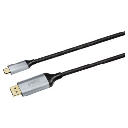 SAVIO KABEL USB-C - DISPLAYPORT 8K 2M 60HZ (DSC) CL-208 Savio