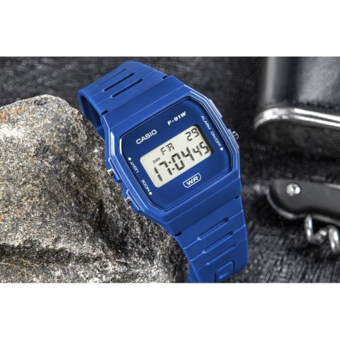 Zegarek CASIO Unisex F-91WB-2A1EF + BOX CASIO