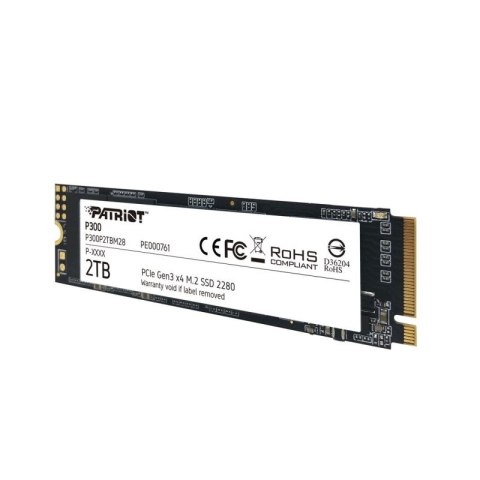 Dysk SSD Patriot P300 2TB M2 2280 PCI-Ex4 Gen3 NvME Patriot Memory