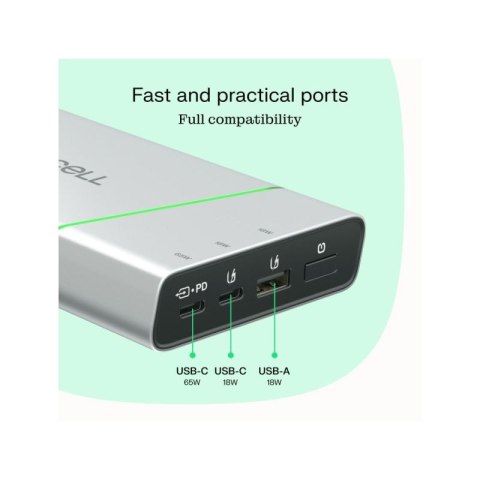 Green Cell Powerbank PowerPlay Pro 20800mAh 65W 3x USB PD produkcja PL Green Cell