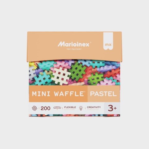 Klocki konstrukcyjne Marioinex Mini Waffle, 200 elementów pastelowe Marioinex