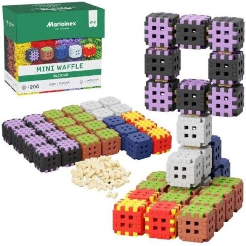 Klocki konstrukcyjne Marioinex Mini Waffle, 206 elementów Marioinex