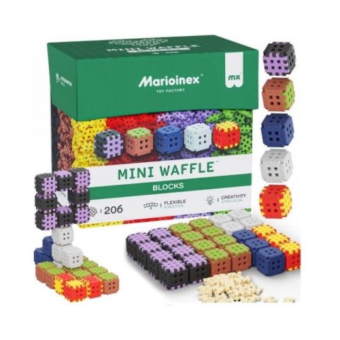 Klocki konstrukcyjne Marioinex Mini Waffle, 206 elementów Marioinex