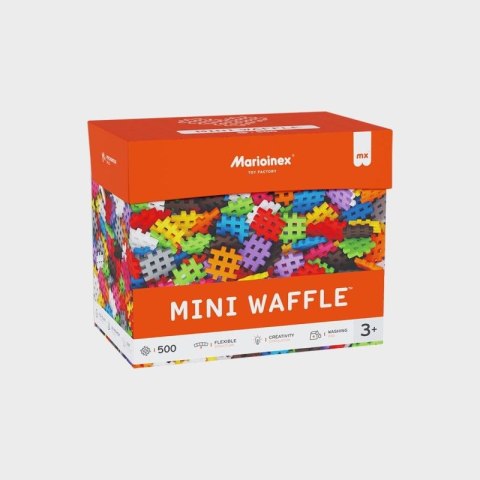 Klocki konstrukcyjne Marioinex Mini Waffle, 500 elementów pastelowe Marioinex