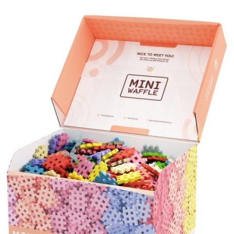 Klocki konstrukcyjne Marioinex Mini Waffle, 500 elementów pastelowe Marioinex